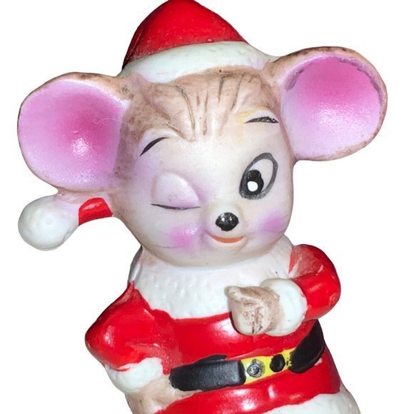 Vintage 1980's Set of 3 Ceramic Christmas Mice - Picture 11 of 11